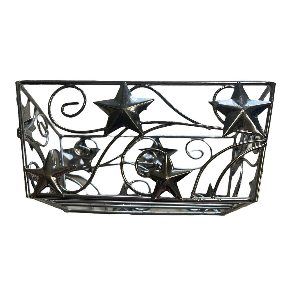 Metal Wire Towel Nesting  Storage Decorations Festive Basket Stars Christmas